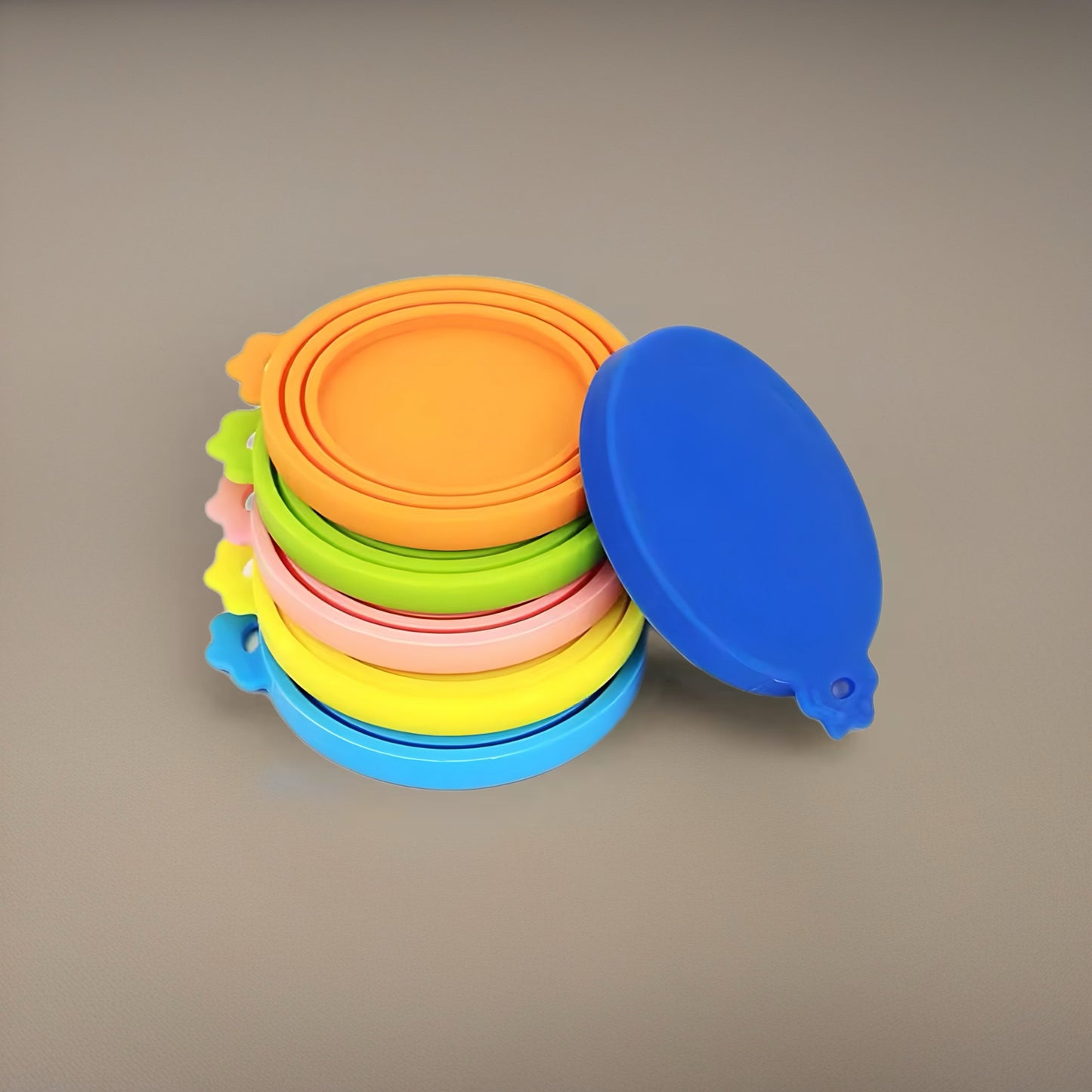Pet Can Covers/6 Pack Silicone Dog Cat Food Can Lids/Universal Size Fit Most Standard Size Cans