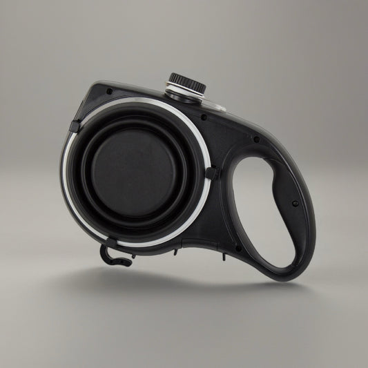 Pet Leash with Collapsible Dog Bowl and Water Bottle Outdoor Walking Supplies Multifunctional Leash Y5GB