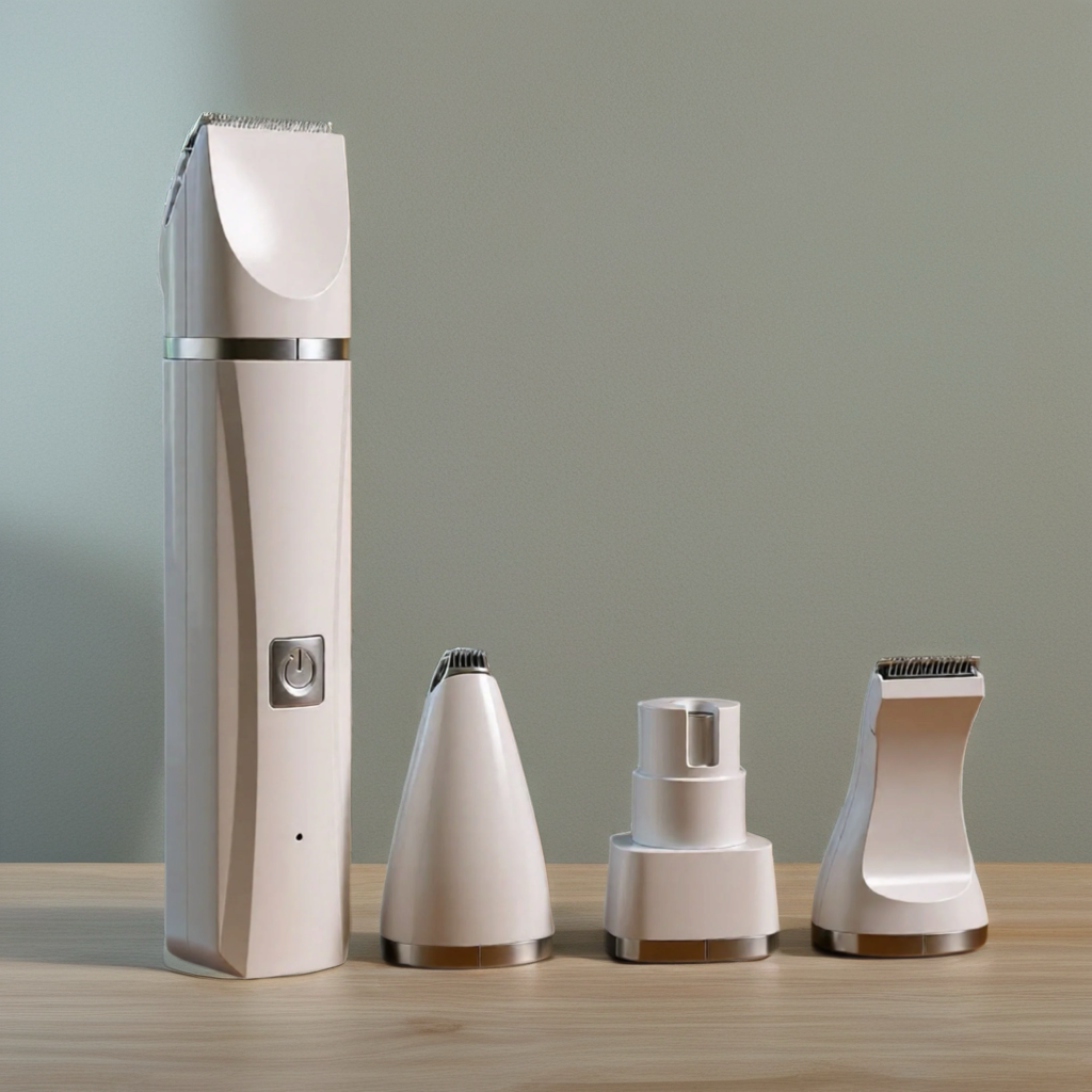 4 in 1 Electric Pet Grooming Kit - Hair Trimmer, Clippers, Nail Grinder for Cats & Dogs