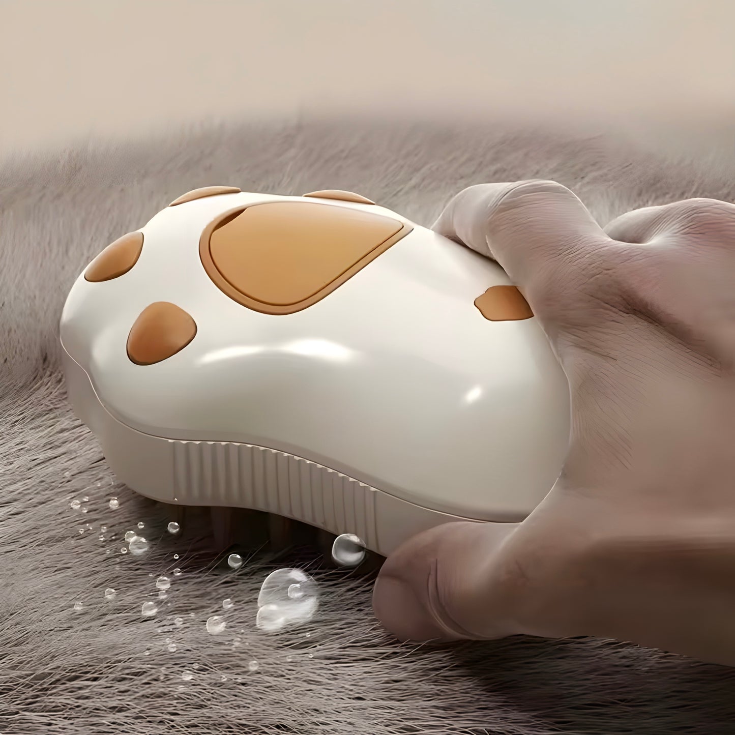 Electric Cat Steam Brush – 3-In-1 Pet Grooming Comb with Water Spray for Cats and Dogs, USB Rechargeable