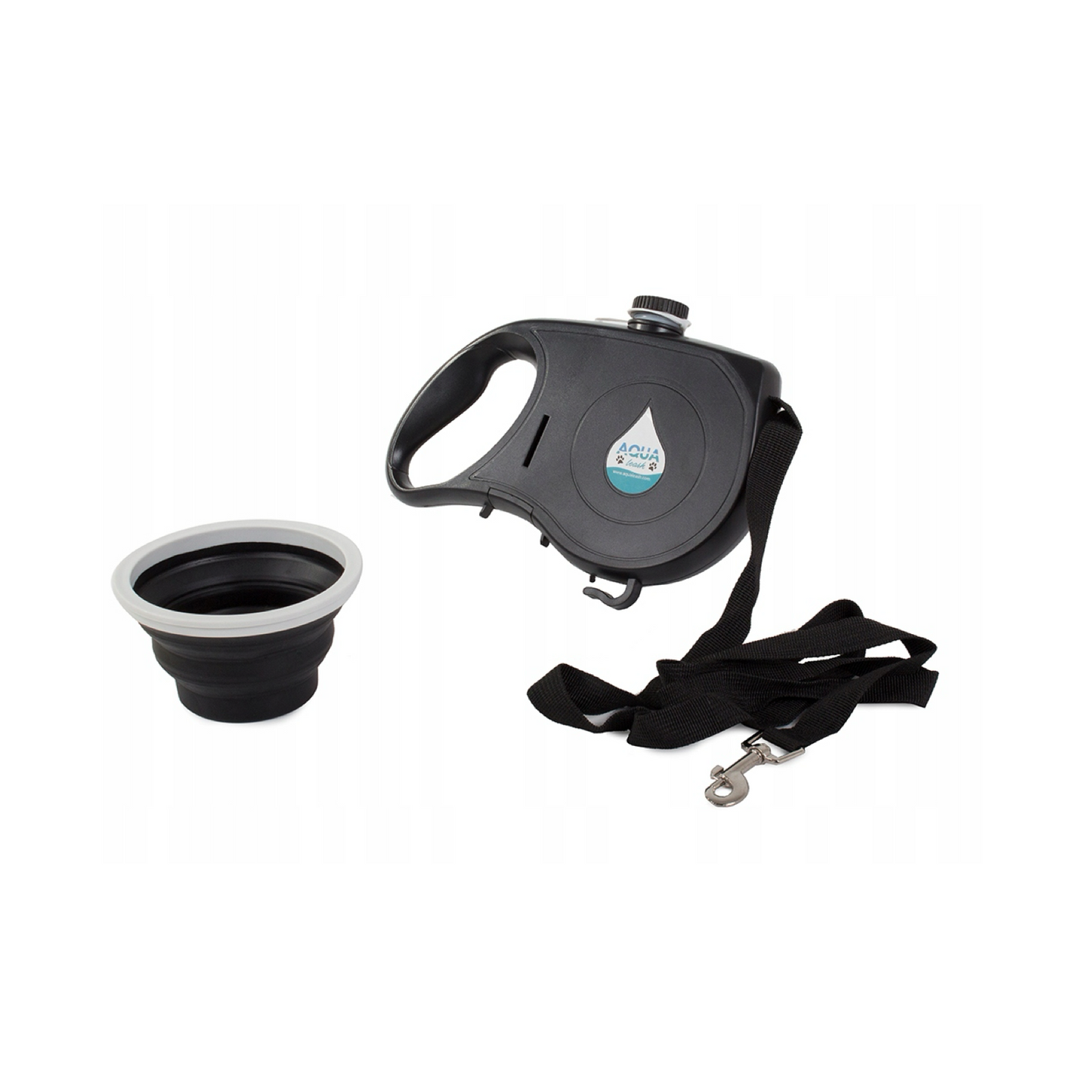 Pet Leash with Collapsible Dog Bowl and Water Bottle Outdoor Walking Supplies Multifunctional Leash Y5GB
