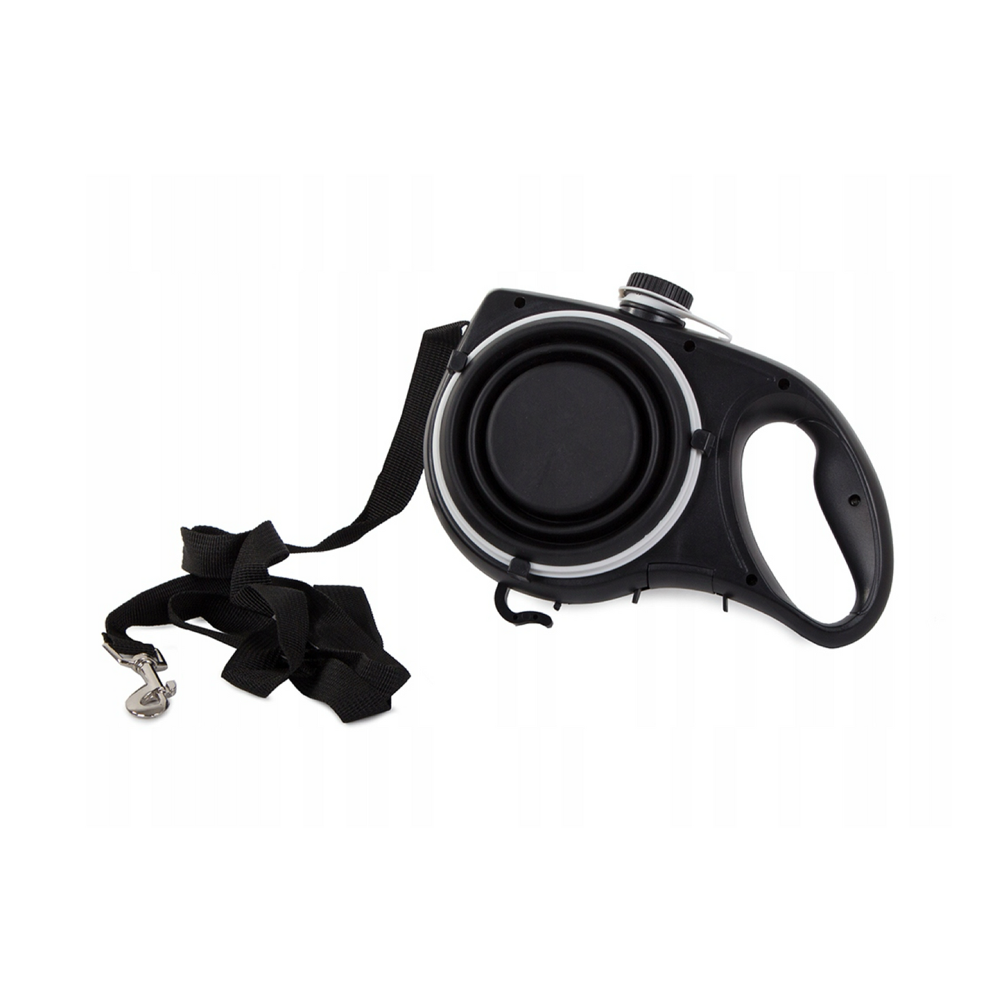 Pet Leash with Collapsible Dog Bowl and Water Bottle Outdoor Walking Supplies Multifunctional Leash Y5GB