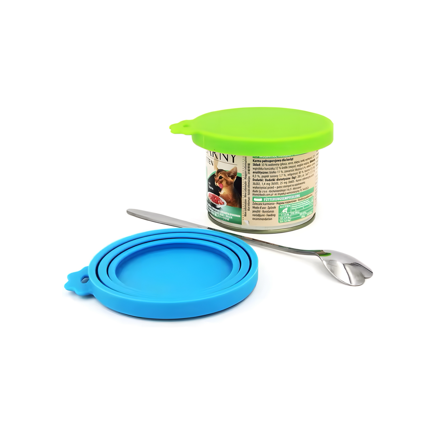 Pet Can Covers/6 Pack Silicone Dog Cat Food Can Lids/Universal Size Fit Most Standard Size Cans